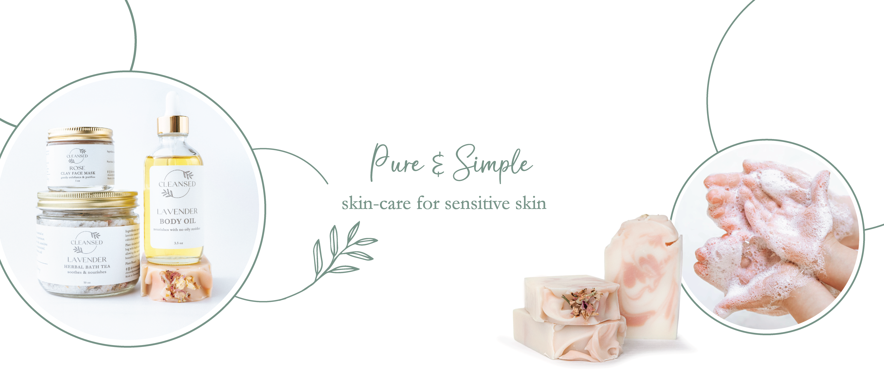 cleansed, pure, simple, skincare, sensitive skin, soap