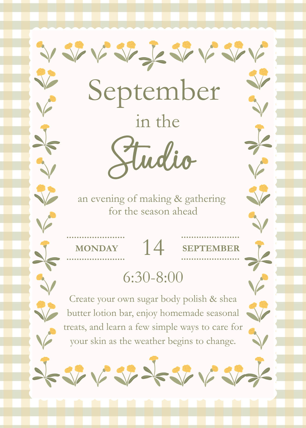 September in the Studio